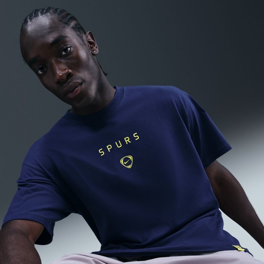 Tottenham T-Shirt T90 Wordmark - Blue Void - Men's-SoccerKits Hub | Buy Soccer Jerseys Online